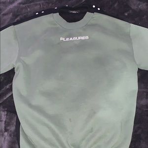 PLEASURES two sided sweater green/Black/White